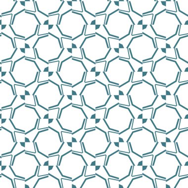 Geometrik süslemeli vektör deseni. Kusursuz tasarım dokusu