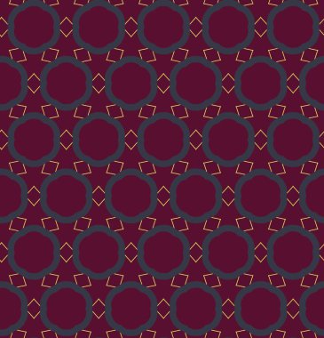 Geometrik süslemeli vektör deseni. Kusursuz tasarım dokusu 