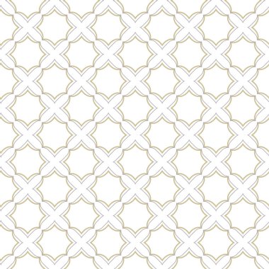 Geometrik süslemeli vektör deseni. Kusursuz tasarım dokusu 