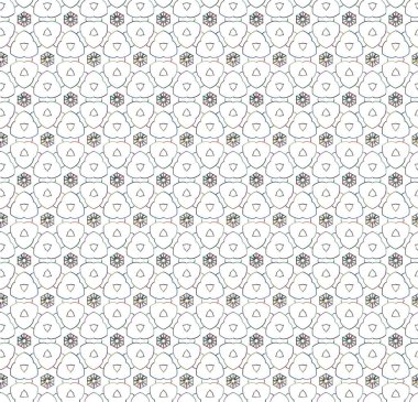 Geometrik süslemeli vektör deseni. Kusursuz tasarım dokusu 