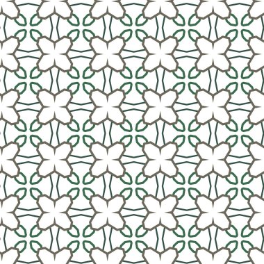Geometrik süslemeli vektör deseni. Kusursuz tasarım dokusu