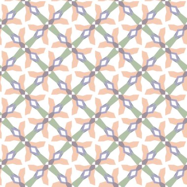 Geometrik süslemeli vektör deseni. Kusursuz tasarım dokusu