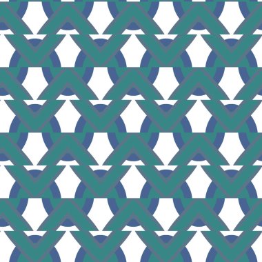 Geometrik süslemeli vektör deseni. Kusursuz tasarım dokusu 