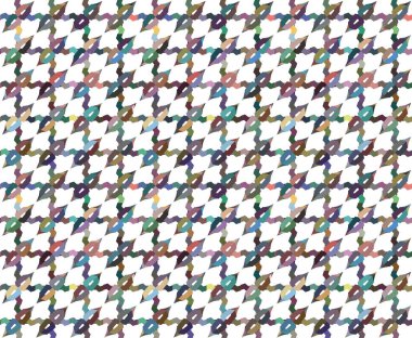 Geometrik süslemeli vektör deseni. Kusursuz tasarım dokusu 