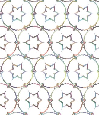 Geometrik süslemeli vektör deseni. Kusursuz tasarım dokusu 