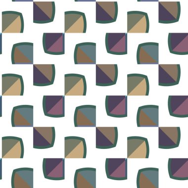 Geometrik süslemeli vektör deseni. Kusursuz tasarım dokusu 