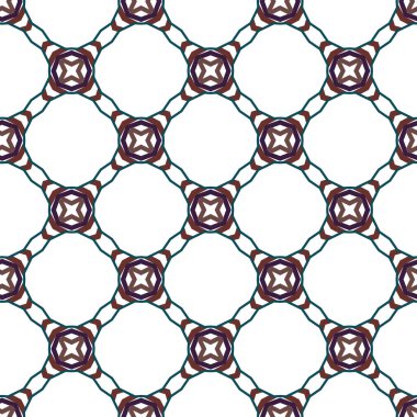 Geometrik süslemeli vektör deseni. Kusursuz tasarım dokusu 