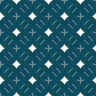 Geometrik süslemeli vektör deseni. Kusursuz tasarım dokusu