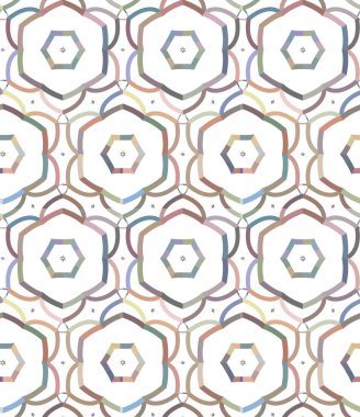 Geometrik süslemeli vektör deseni. Kusursuz tasarım dokusu