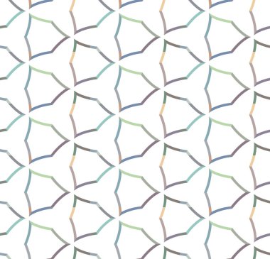 Geometrik süslemeli vektör deseni. Kusursuz tasarım dokusu 