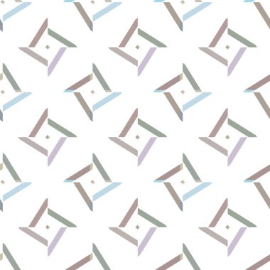 Geometrik süslemeli vektör deseni. Kusursuz tasarım dokusu 