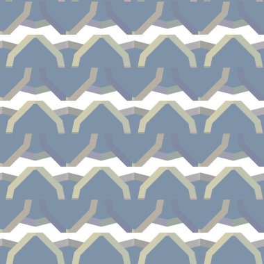 Geometrik süslemeli vektör deseni. Kusursuz tasarım dokusu