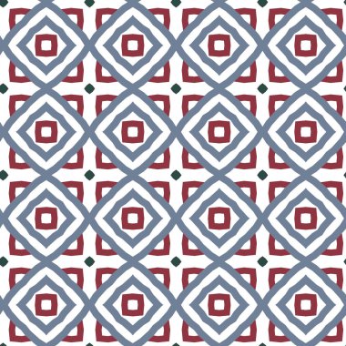 Geometrik süslemeli vektör deseni. Kusursuz tasarım dokusu 