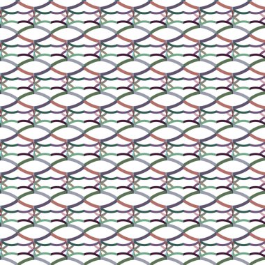 Geometrik süslemeli vektör deseni. Kusursuz tasarım dokusu