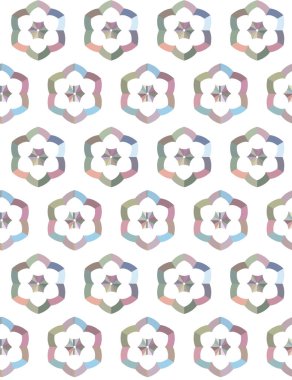 Geometrik süslemeli vektör deseni. Kusursuz tasarım dokusu