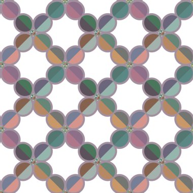 Geometrik süslemeli vektör deseni. Kusursuz tasarım dokusu