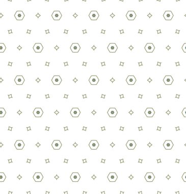 Geometrik süslemeli vektör deseni. Kusursuz tasarım dokusu