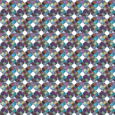 Geometrik süslemeli vektör deseni. Kusursuz tasarım dokusu