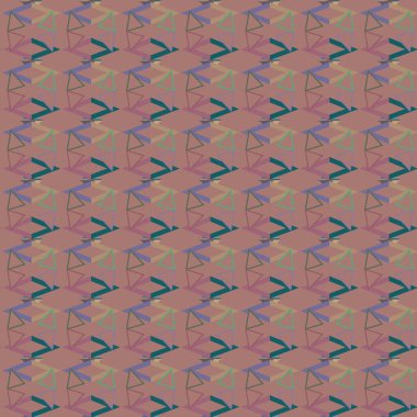 Geometrik süslemeli vektör deseni. Kusursuz tasarım dokusu 