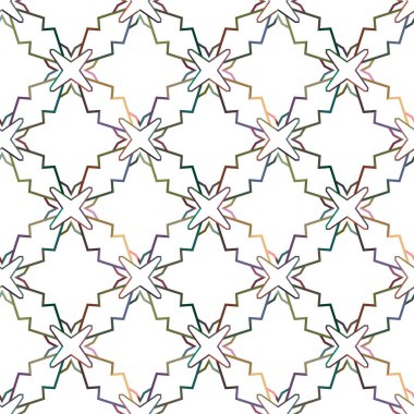 Geometrik süslemeli kusursuz desen. vektör illüstrasyonu