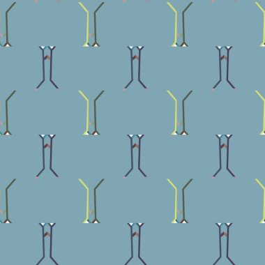 Geometrik süslemeli vektör deseni. Kusursuz tasarım dokusu