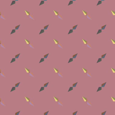 Geometrik süslemeli vektör deseni. Kusursuz tasarım dokusu 