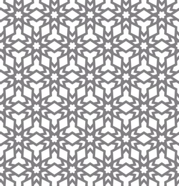 Geometrik süslemeli vektör deseni. Kusursuz tasarım dokusu 