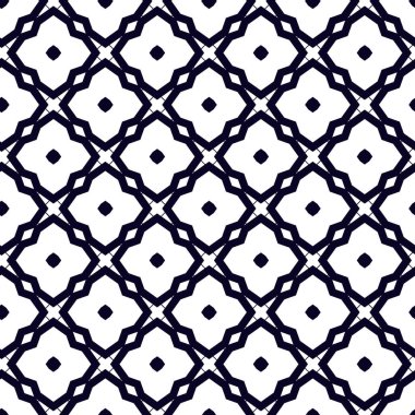 Geometrik süslemeli vektör deseni. Kusursuz tasarım dokusu