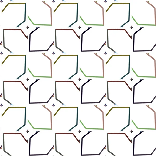 Геометрический Орнаментальный Векторный Рисунок Бесшовная Текстура Дизайна — стоковый вектор