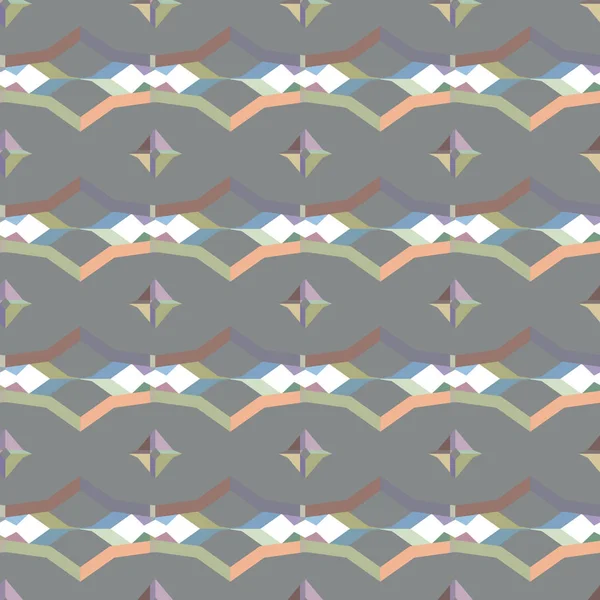 Geometrisches Ornamentales Vektormuster Nahtlose Design Textur — Stockvektor