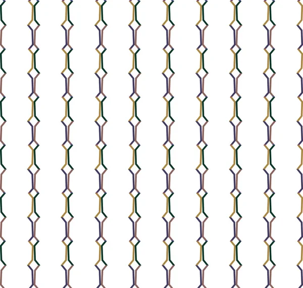 Padrão Sem Costura Com Ornamento Geométrico Ilustração Vetorial —  Vetores de Stock