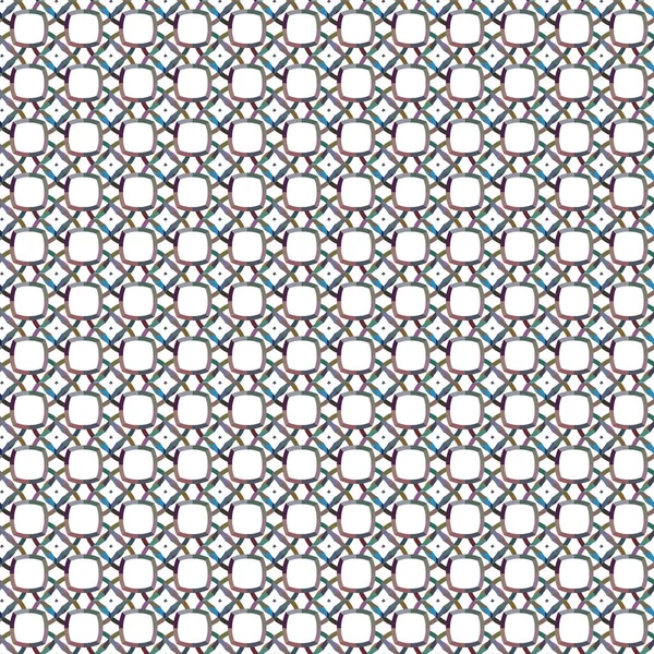 Geometrik Süslemeli Vektör Deseni Kusursuz Tasarım Dokusu — Stok Vektör