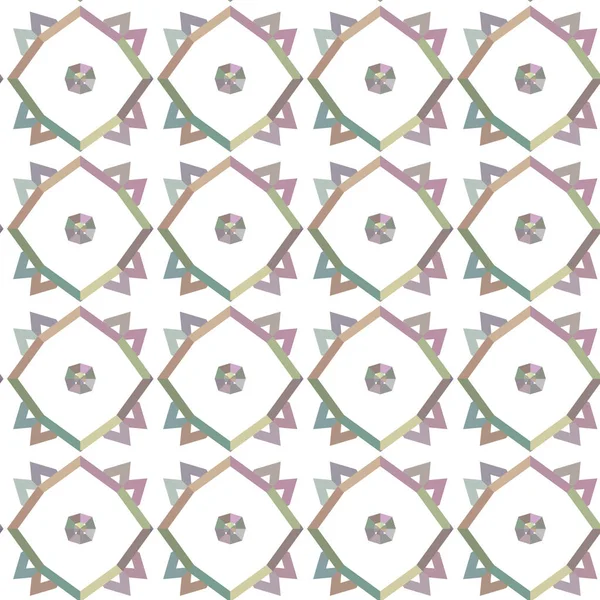 Geometrisches Ornamentales Vektormuster Nahtlose Design Textur — Stockvektor