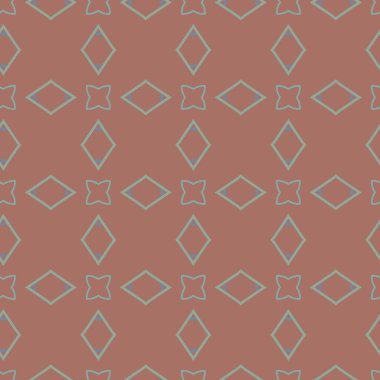 Geometrik süslemeli vektör deseni. Kusursuz tasarım dokusu 