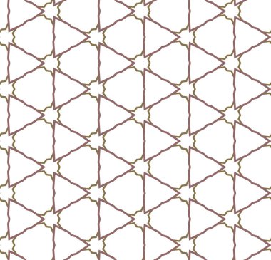 Geometrik süslemeli vektör deseni. Kusursuz tasarım dokusu 