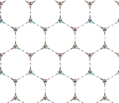 Geometrik süslemeli vektör deseni. Kusursuz tasarım dokusu 