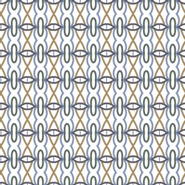 Geometrik süslemeli vektör deseni. Kusursuz tasarım dokusu 