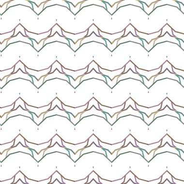 Geometrik süslemeli vektör deseni. Kusursuz tasarım dokusu