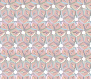 Geometrik süslemeli vektör deseni. Kusursuz tasarım dokusu 
