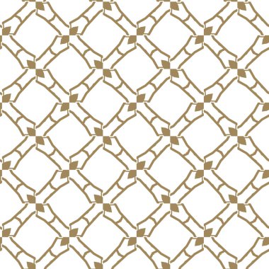 Geometrik süslemeli vektör deseni. Kusursuz tasarım dokusu 