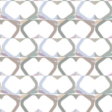 Geometrik süslemeli vektör deseni. Kusursuz tasarım dokusu