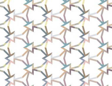 Geometrik süslemeli vektör deseni. Kusursuz tasarım dokusu