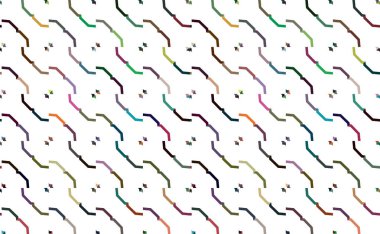 Geometrik süslemeli vektör deseni. Kusursuz tasarım dokusu