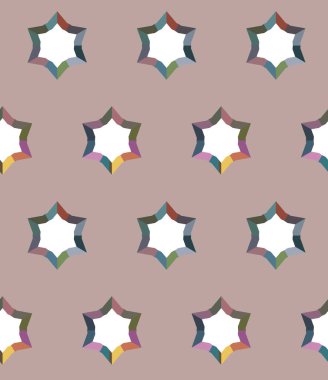 Geometrik süslemeli vektör deseni. Kusursuz tasarım dokusu 