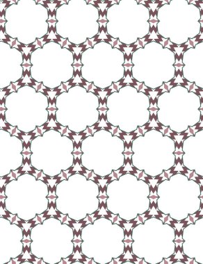 Geometrik süslemeli vektör deseni. Kusursuz tasarım dokusu