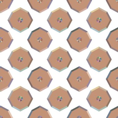 Geometrik süslemeli vektör deseni. Kusursuz tasarım dokusu 