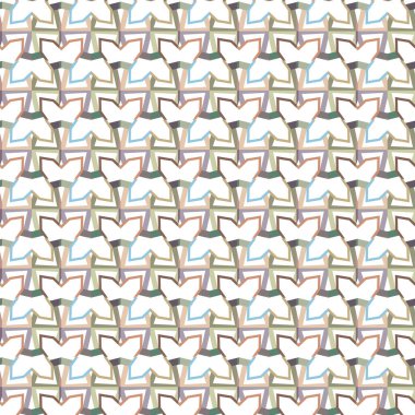 Geometrik süslemeli vektör deseni. Kusursuz tasarım dokusu 