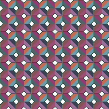 Geometrik süslemeli vektör deseni. Kusursuz tasarım dokusu