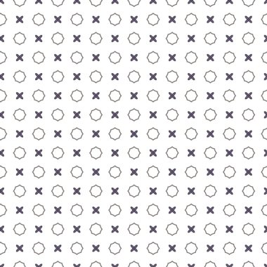 Geometrik süslemeli vektör deseni. Kusursuz tasarım dokusu 