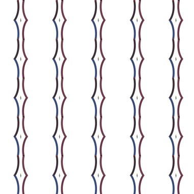 Geometrik süslemeli vektör deseni. Kusursuz tasarım dokusu 